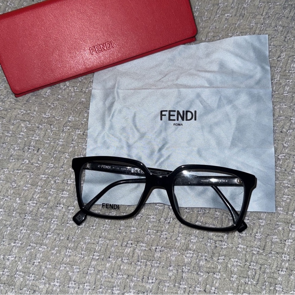 Fendi Black Eyeglasses with Case